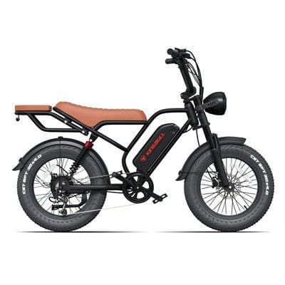 Electric fat tire bike with rugged design and long-lasting battery for off-road riding. Perfect for.